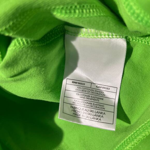 Vintage NIKE Neon Green 1/4 Zip Fleece Athletic Silver Tag Sweater Womans Size S - Picture 5 of 8
